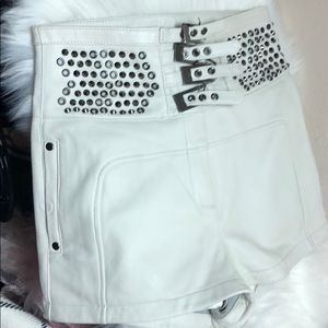 Bebe Leather Shorts Size 4/XS HIGH WAISTED